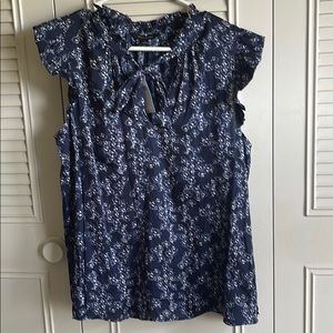 NWT! Banana Republic Floral Blouse, Sz L 🌸